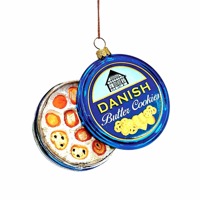 Adorno de galleta de mantequilla danesa, vidrio, Cody Foster imagen 4