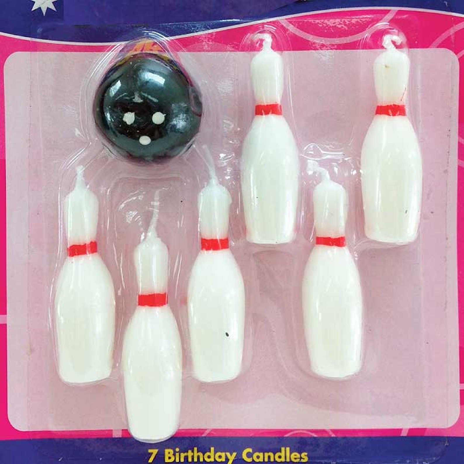 Bowling Pin Candles Cupcake Cake Toppers Bowling Ball Novelty Etsy