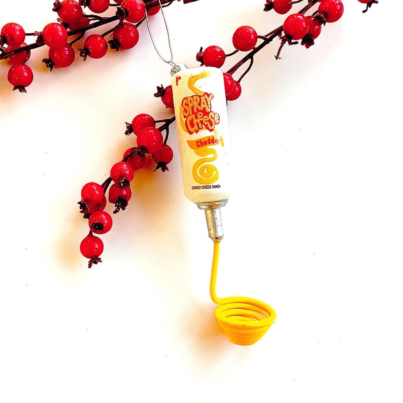 Cheese in a Can Ornament, Squirt Cheese Food Etsy