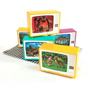 Television View Finder Toy, Retro TV Viewer, Red Riding Hood, Puss N Boots, German Cities, Retro Reel Novelty