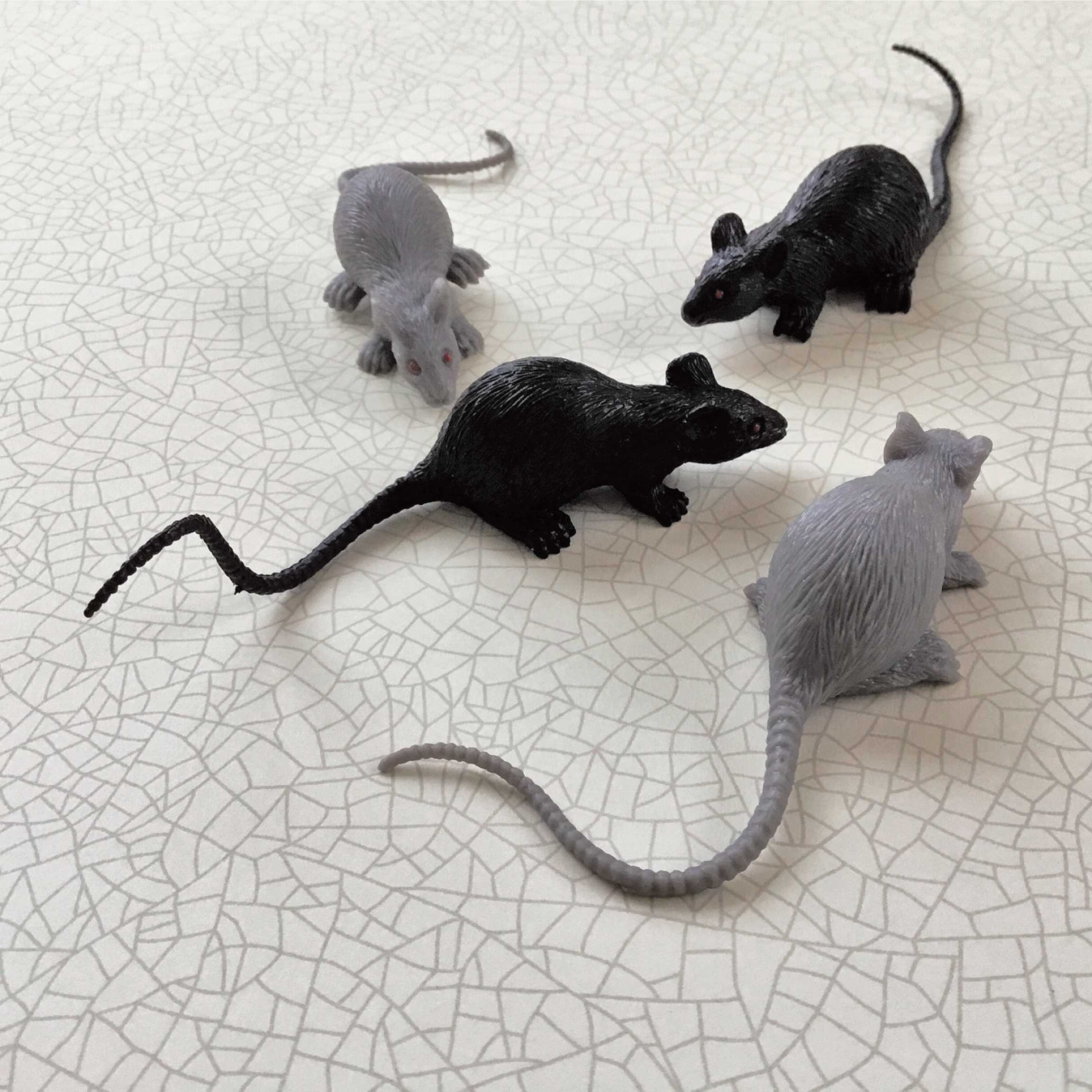 6 Fake Mice Realistic Rodents Gross Creepy Scary Plastic Etsy