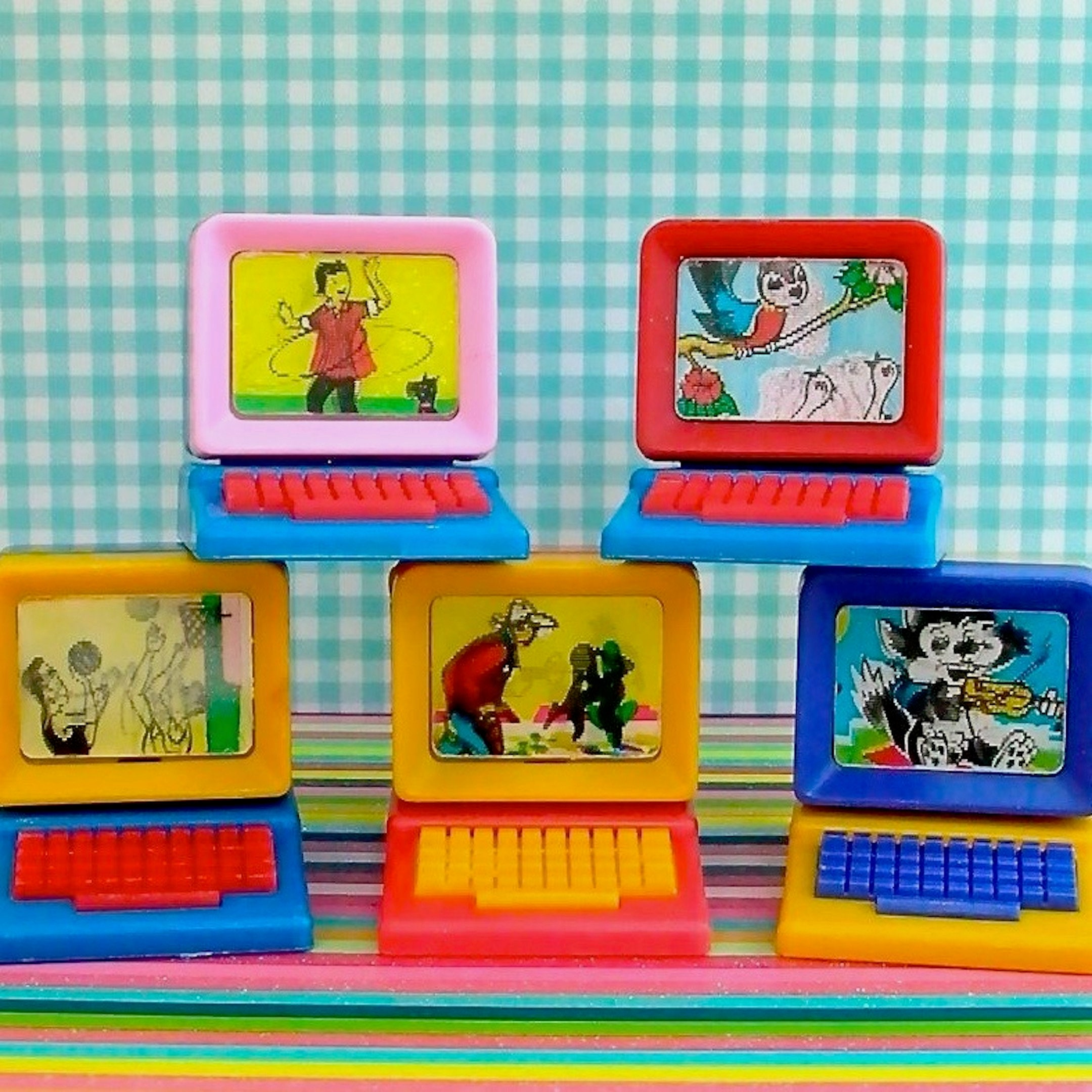 Vintage Lenticular Computer Miniature Vari Vue Flicker Toy - Etsy