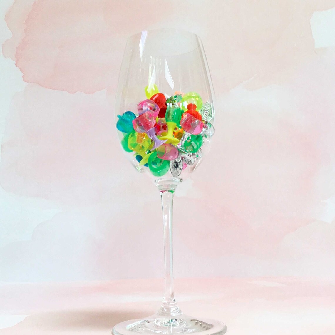 12 Wine Glasses Goblet Charms Miniature Plastic Wine Cups in Etsy