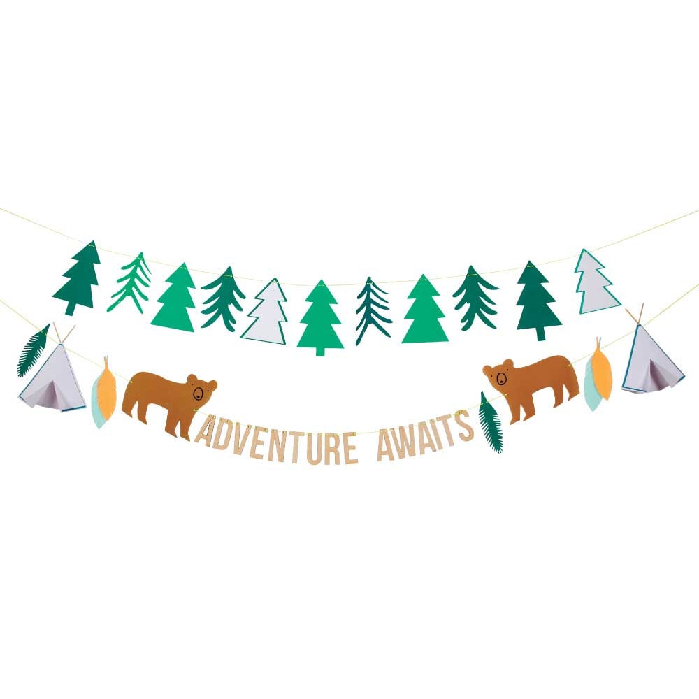 Lets Explore Banner Meri Meri Woodland Camping Banner | Etsy