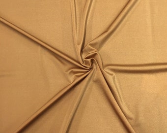 1m gold color lycra strech fabric 58 wide