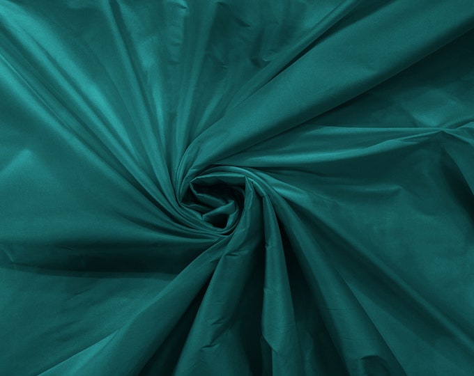 Teal Green 100% Polyester Imitation Silk Taffeta Fabric 55" Wide/Costume/Dress/Cosplay/Wedding.