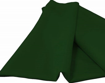 Hunter Green 60" Wide 100% Polyester Spun Poplin Fabric Sold By The Yard.