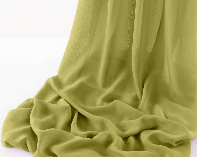 Citrus - Wool Dobby Chiffon Sheer Table Runner for Wedding, Decorations for Birthday Parties, Banquets, Engagements.
