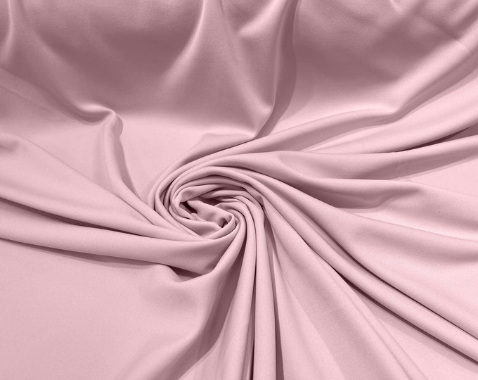 Pink 59/60" Wide 100% Polyester Wrinkle Free Stretch Double Knit Scuba Fabric/cosplay/costumes.