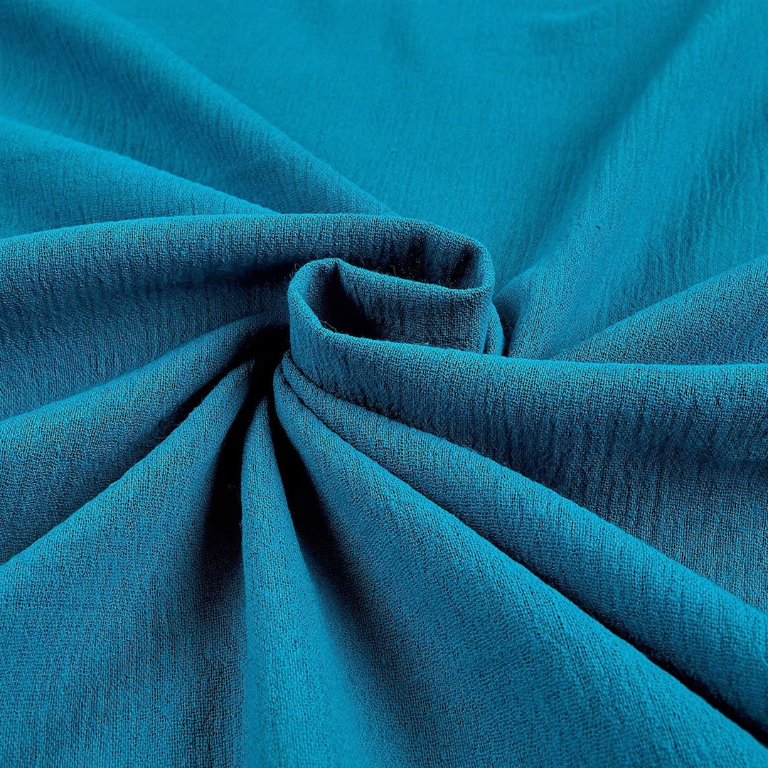 Teal Cotton Gauze Fabric 100 Cotton 48/50 Inches Wide Etsy