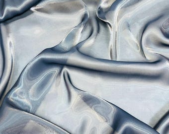 Navy Blue Wet Liquid Sheer Chiffon Fabric/58" Wide.