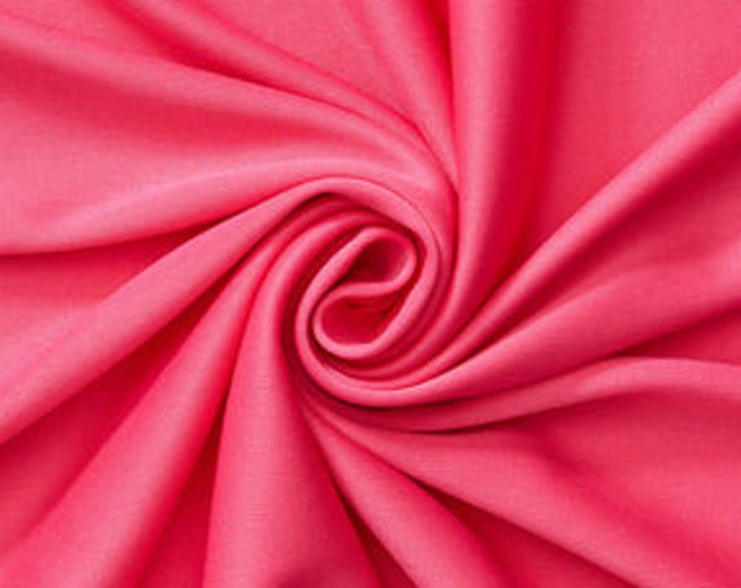 American Beauty Polyester Knit Interlock Mechanical Stretch Fabric 58"/60"/Draping Tent Fabric. Sold By The Yard.