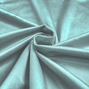 Aquamarine 58"/60Inches Wide Royal Velvet Upholstery Fabric. Sold By The Yard.