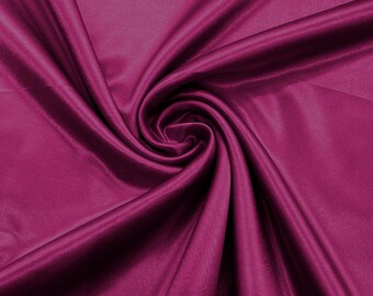 Magenta Crepe Back Satin Fabric 58" Wide| Bridal| Prom| Nightgown| Wedding.