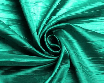 Jade Crushed Taffeta Fabric| 54" Wide| Tablecloth| Wedding Dresses| Decorative Apparel