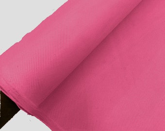 Hot Pink Hard Net Tulle Crinoline Fabric/Petticoat Fabric/54" Wide/Stiff Netting Fabric is Traditionally used to give Volume to Dresses.