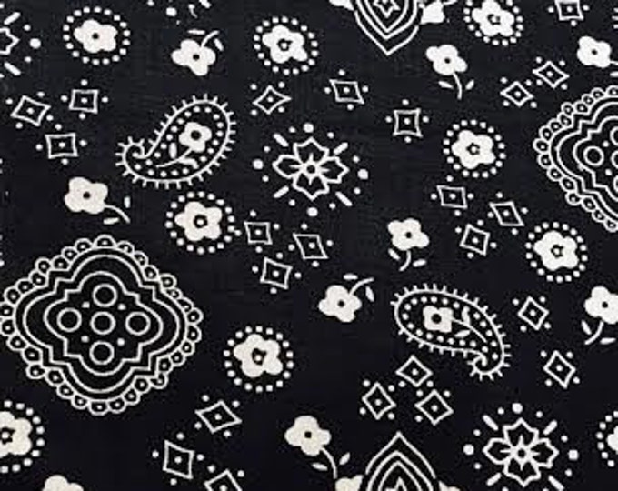 New Creations Fabric & Foam Inc 60" Wide Poly Cotton Print Bandanna Fabric by The Yard