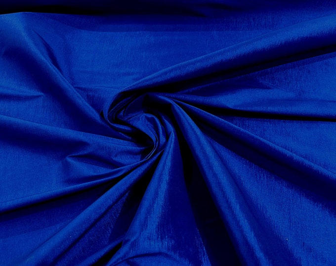 Dark Royal 58" Wide Medium Weight Stretch Two Tone Taffeta Fabric, Stretch Fabric For Bridal Dress Clothing Custom Wedding Gown, New Colors