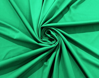 Mint Green Milliskin Nylon Spandex Stretch Dull Tricot Medium Weight Fabric for Apparel/4 Way Fabric/Swimwear/Activewear/Sportswear/Costume