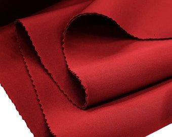 Red Neoprene Scuba Super Techno Fabric-2mm Thick-Solid Colors Collection-Sold by the Yard.