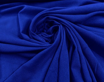 Royal Blue Muslin Crinkle Gauze Fabric, Cotton Gauze Swaddle Fabric, Fabric for Babies, Swaddle, dresses, Cheesecloth Fabric