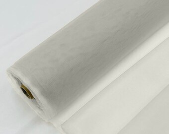 Ivory - Bridal Mesh Tulle Netting Fabric / Sheer Mesh /58" Wide / Sold by the Yard