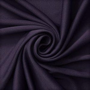 Interlock Strickstoff in Pflaume, 150 cm Polyester Spandex mit Mechanischem Stretch