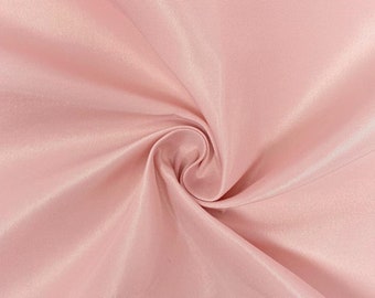Blush Pink Matte (Peau de Soie) Duchess Satin 58" Wide Fabric.