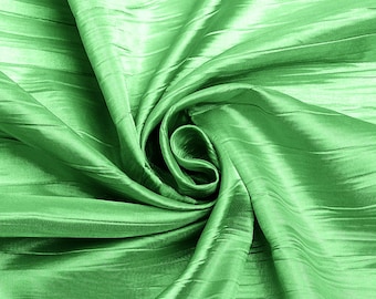 Pistachio Crushed Taffeta Fabric| 54" Wide| Tablecloth| Wedding Dresses| Decorative Apparel