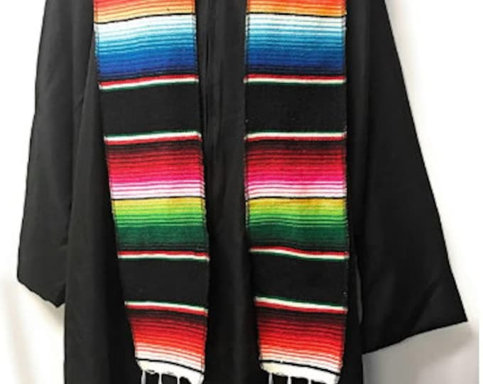 New Creations Fabric & Foam Inc, 5" Wide by 76" Long Authentic Mexican Serape Graduation Stole Sash