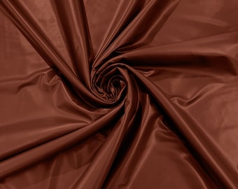 Spandex Matte PU Vinyl Fabric-56 Inches Wide-(Matte Latex Stretch) - Sold By The Yard - Rust