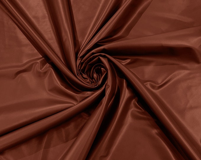 Spandex Matte PU Vinyl Fabric-56 Inches Wide-(Matte Latex Stretch) - Sold By The Yard - Rust