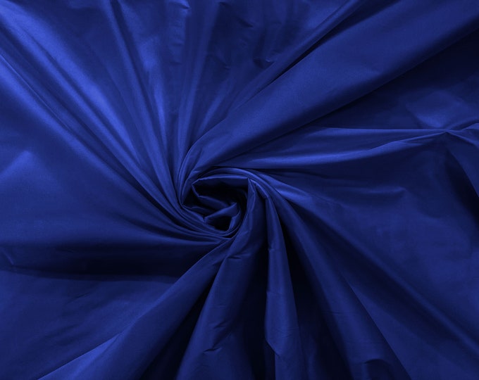 Dark Royal Blue 100% Polyester Imitation Silk Taffeta Fabric 55" Wide/Costume/Dress/Cosplay/Wedding.