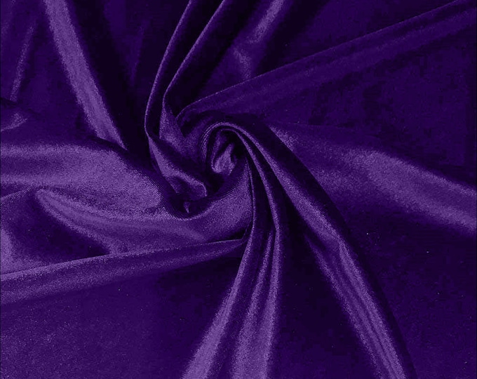 Pucci Purple 58"/60Inches Wide Royal Velvet Upholstery Fabric. Sold By The Yard.