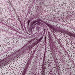 Lilac Chunky tulle glitter fabric shimmer/ tulle glitter for dresses/ mesh glitter fabric/ costume fabric/ wholesale