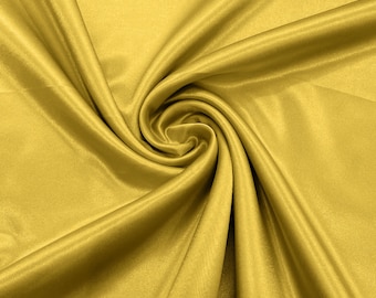 Yellow Crepe Back Satin Bridal Fabric Draper/Prom/Wedding/58" Inches Wide Japan Quality.