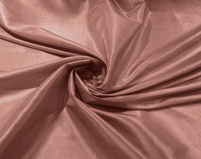 Solid Taffeta Fabric/ Taffeta Fabric By the Yard/ Apparel, Costume, Dress, Cosplay, Wedding. L Mauve