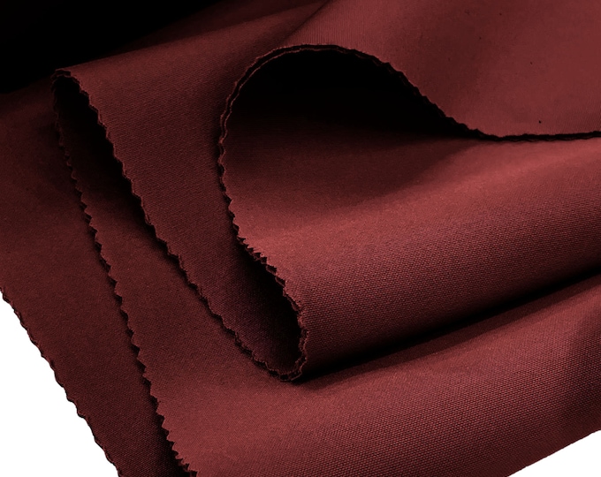 Burgundy Neoprene Scuba Super Techno Fabric-2mm Thick-Solid Colors Collection-Sold by the Yard.