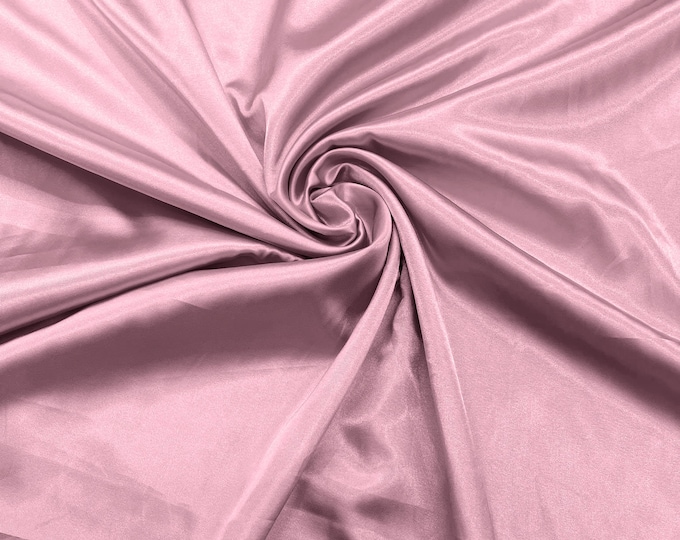 Pink Light Weight Silky Stretch Charmeuse Satin Fabric/60" Wide/Cosplay.