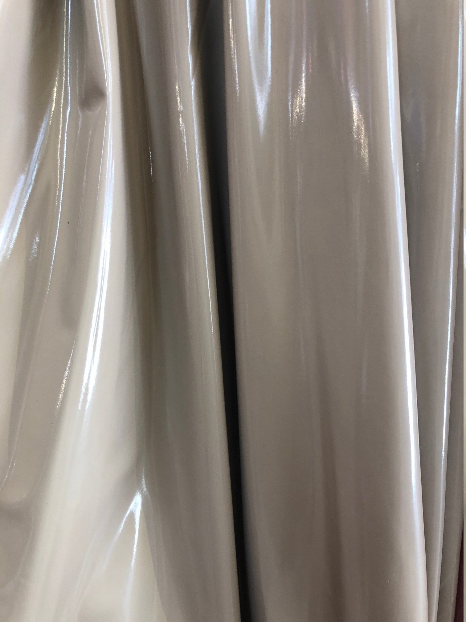 2 Way Stretch Vinyl Latex Fabric - Silver