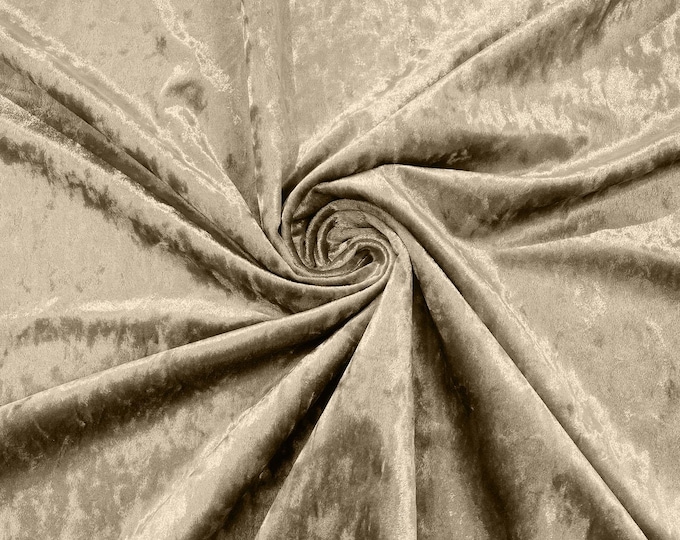 Bone Crushed Velvet Fabric/58 Inches Wide/Cosplays.