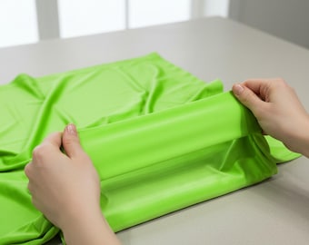 Neon Green Nylon Spandex Fabric, 58" Wide with 4-Way Stretch for Swimwear & Costumes