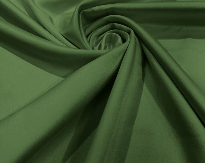 Light Sage Green - Matte L'Amour Satin (Peau de Soie) Duchess Fabric Bridesmaid Dress 58"-60" Wide/Costume/wedding.