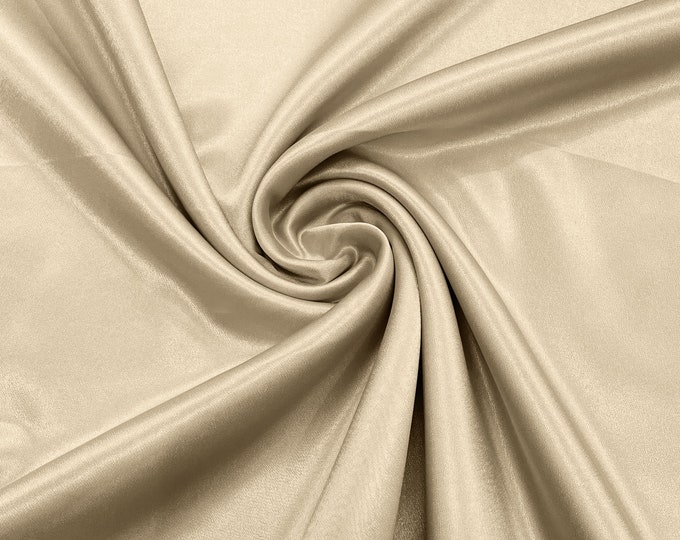 Sand Crepe Back Satin Bridal Fabric Draper/Prom/Wedding/58" Inches Wide Japan Quality.