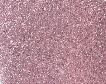 Blush Pink 53/54" Wide Shiny Sparkle Glitter Vinyl, Faux Leather PVC-Upholstery Craft Fabric Sold by The Yard.