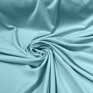 Aqua 59/60&quot; Wide 100% Polyester Wrinkle Free Stretch Double Knit Scuba Fabric/cosplay/costumes.