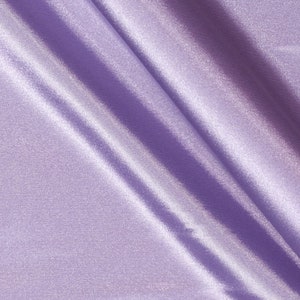 Lavender 58-59&quot; Wide - 96 percent Polyester, 4% Spandex Light Weight Silky Stretch Charmeuse Satin Fabric by The Yard.
