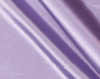 Lavender 58-59" Wide - 96 percent Polyester, 4% Spandex Light Weight Silky Stretch Charmeuse Satin Fabric by The Yard.