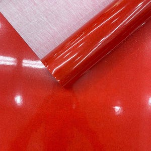 Candy Red Ultra Sparkle Glitter Upholstery Vinyl Fabric / Crafting Apparel Upholstery Vinyl Fabric 54&quot; Wide