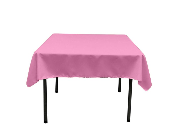 Mexi Pink Square Polyester Poplin Table Overlay - Diamond. Choose Size Below